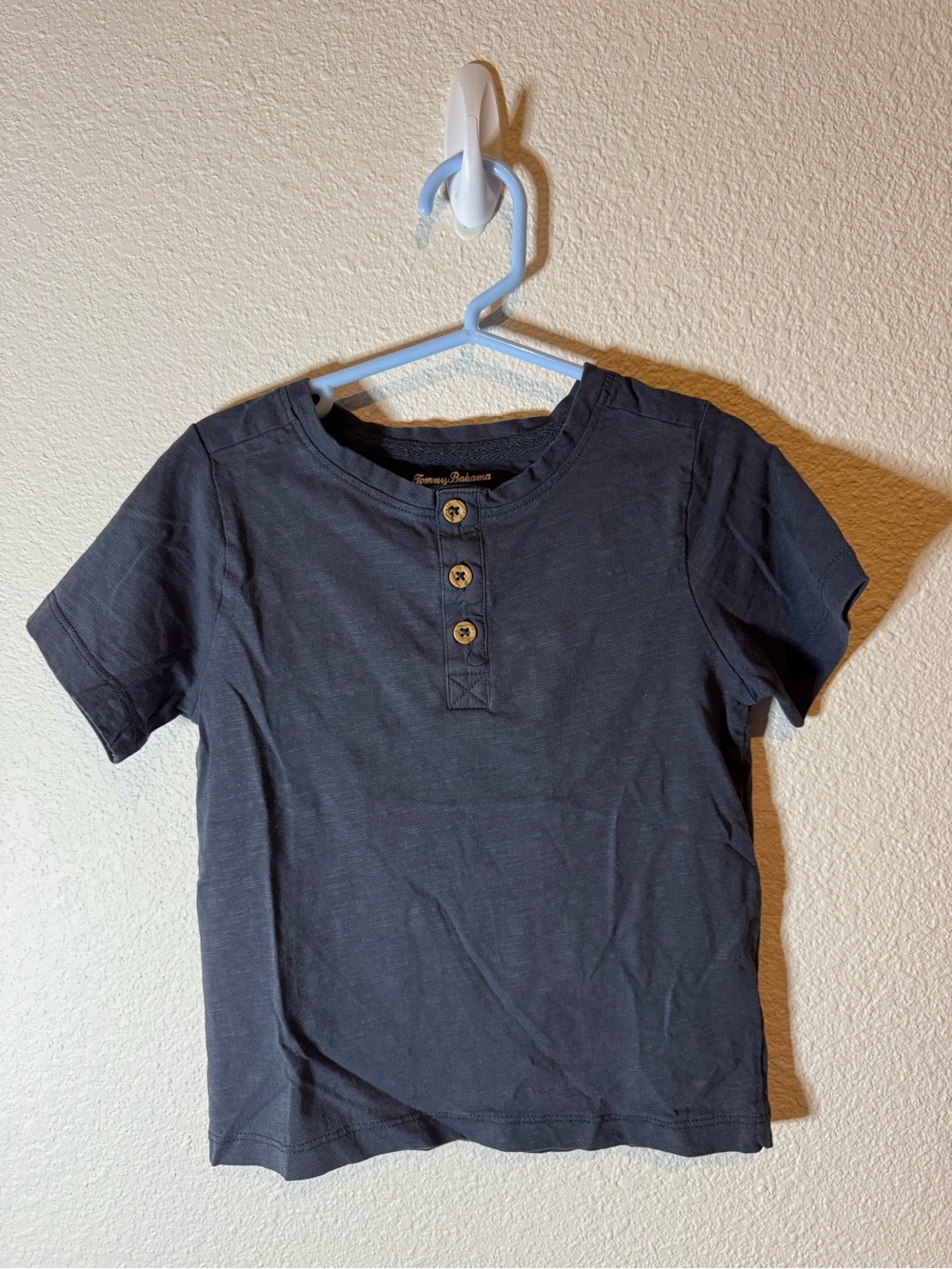 Tommy Bahama Boys' Navy Button Henley Tee